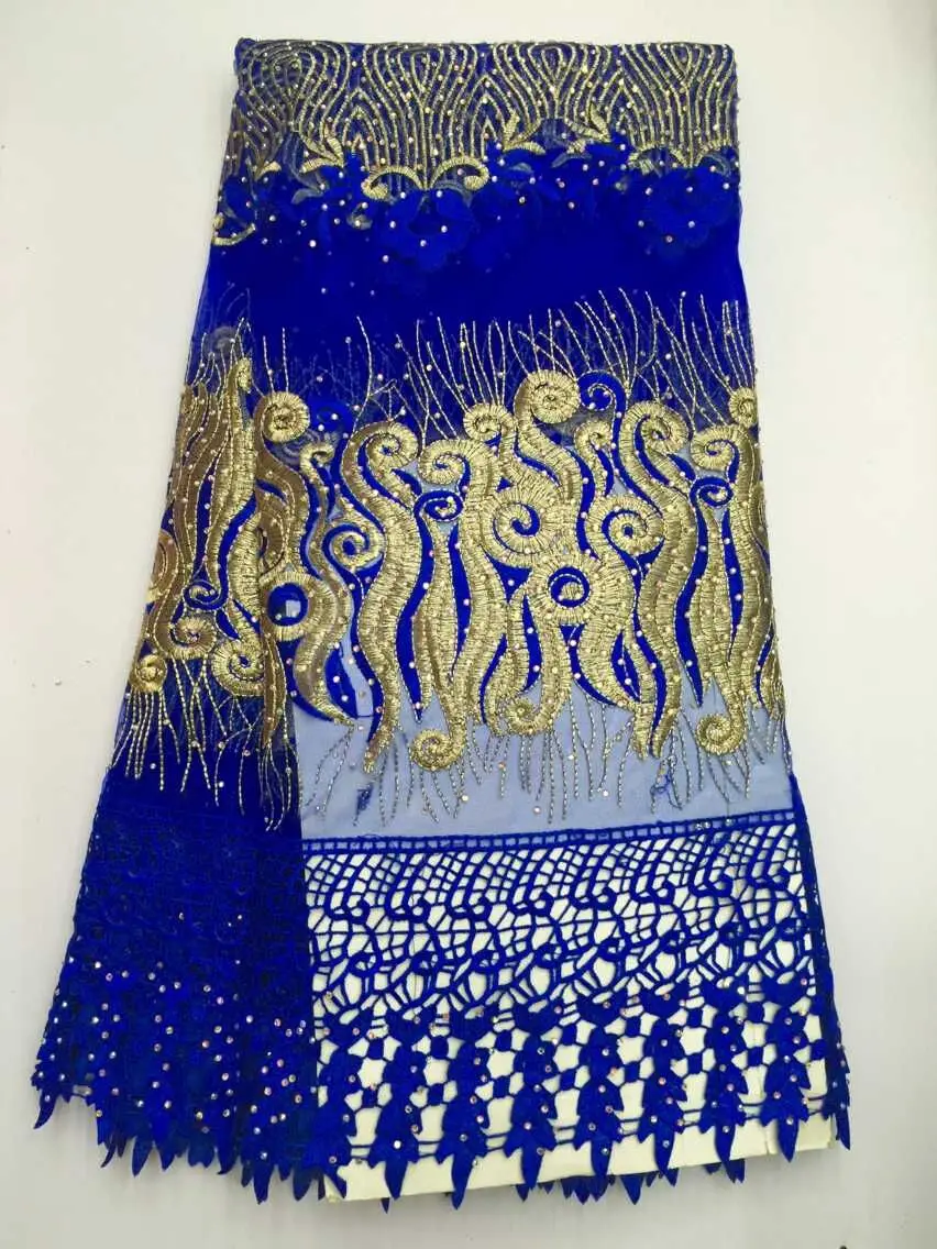 Free shipping 2015 African guipure lace fabrics high quality multi embroidery cupion cord for party XW2-48 | Дом и сад