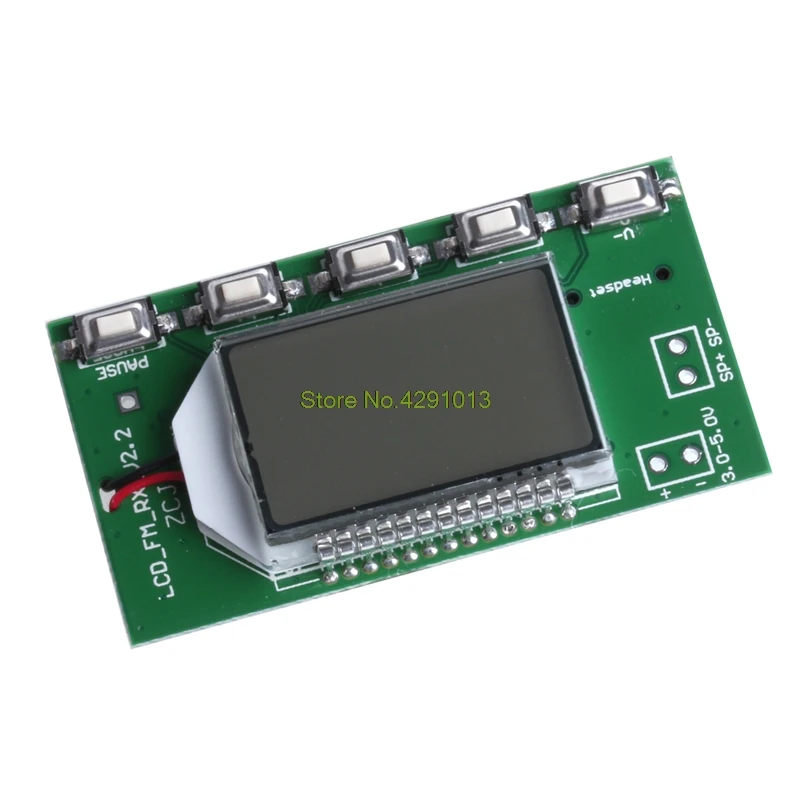 

PLL LCD Digital FM Radio Receiver Module 87-108MHZ Wireless Microphone Stereo Drop Shipping Support