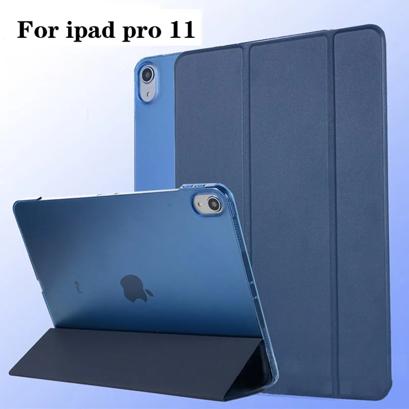 

For New iPad 9.7 2018 2017 Cover With Pencil Holder For iPad Air 1 2 PU Leather Protective Silicone Soft Back Cover Smart Case