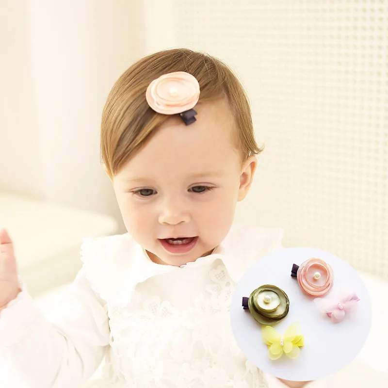 2 шт./компл. ткани ручной работы цветок заколка для волос с бантом милая Одежда