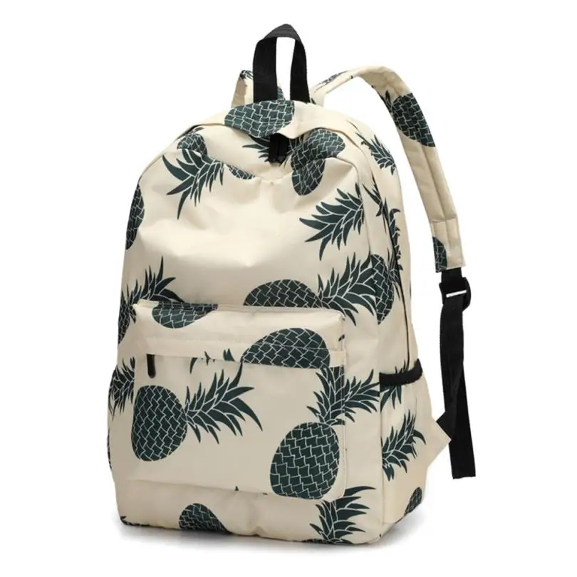 

Backpack Female Pineapple Print Schoolbag Backpack School Bags Travel Mochila Escolar Schoolbag F795