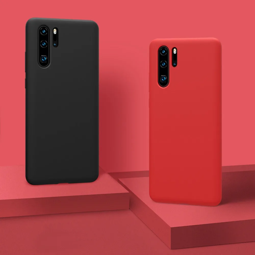 Cena Huawei P30 Pro Case NILLKIN Flex czysta miękka ciekła guma silikonowa odporna na wstrząsy torba na telefon etui na Huawei P30 Lite (Nova 4E) okładka