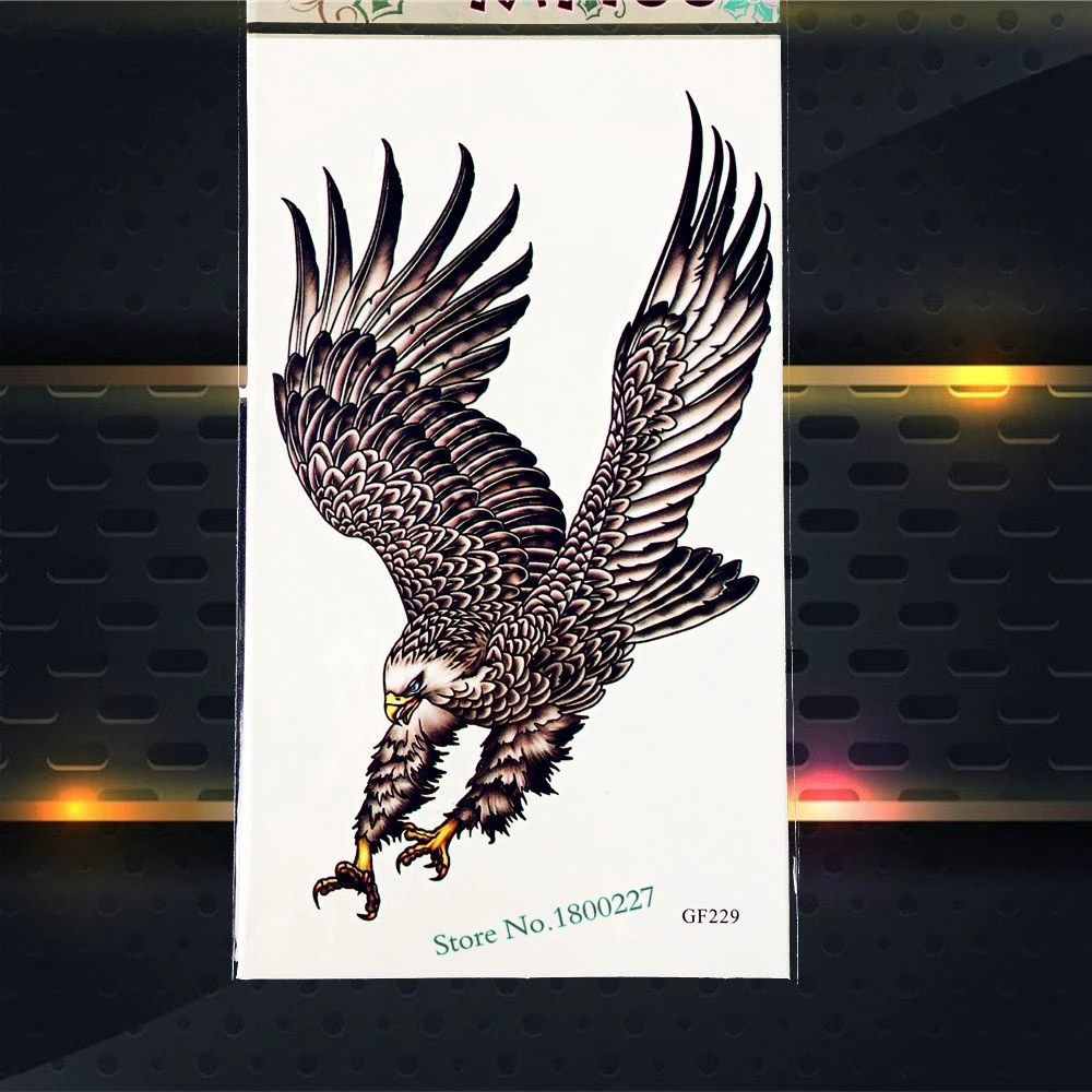 3D Eagle Temporary Tattoo Men Body Art ARm Tattoo Sleeve 3D Eagle Temporary Tattoo Men Body Art ARm Tattoo Sleeve