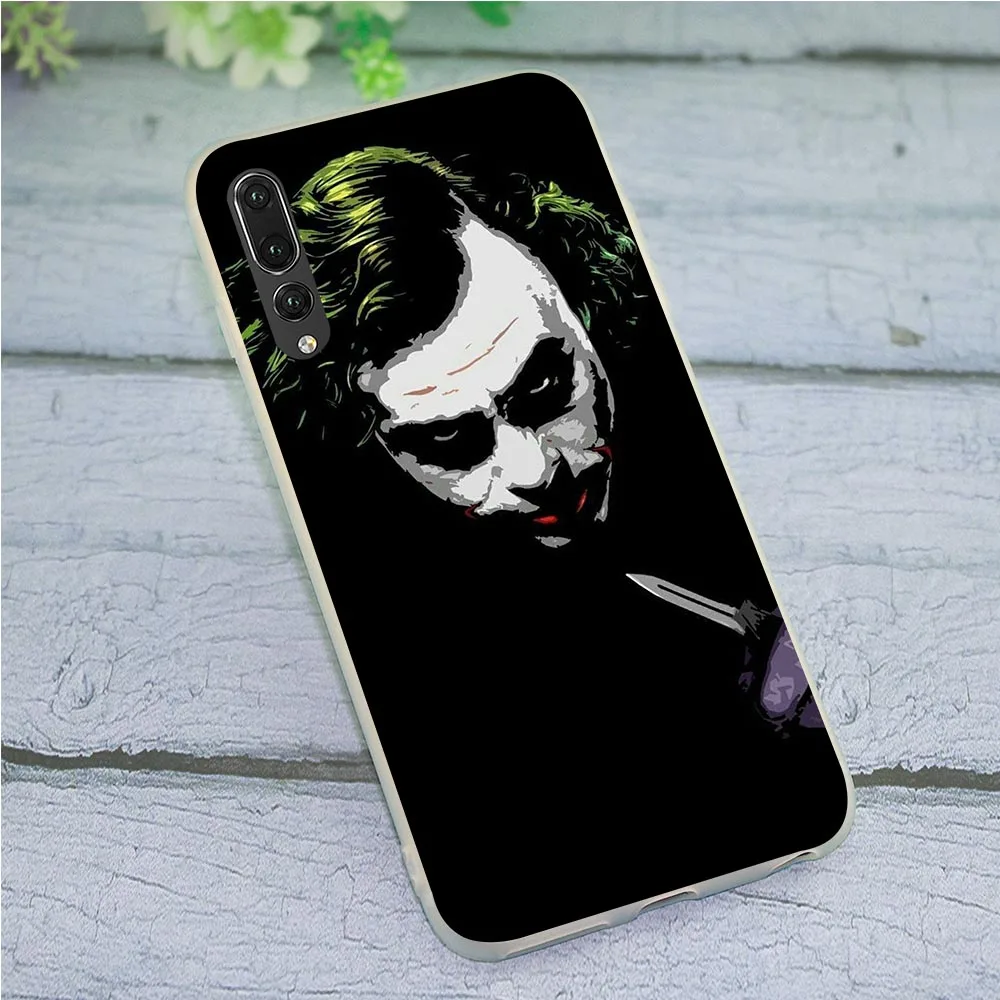 Мягкий ТПУ чехол для телефона Джокер Темный рыцарь Для Huawei P20 Pro Чехол P10 P8 Lite P9 Mini P