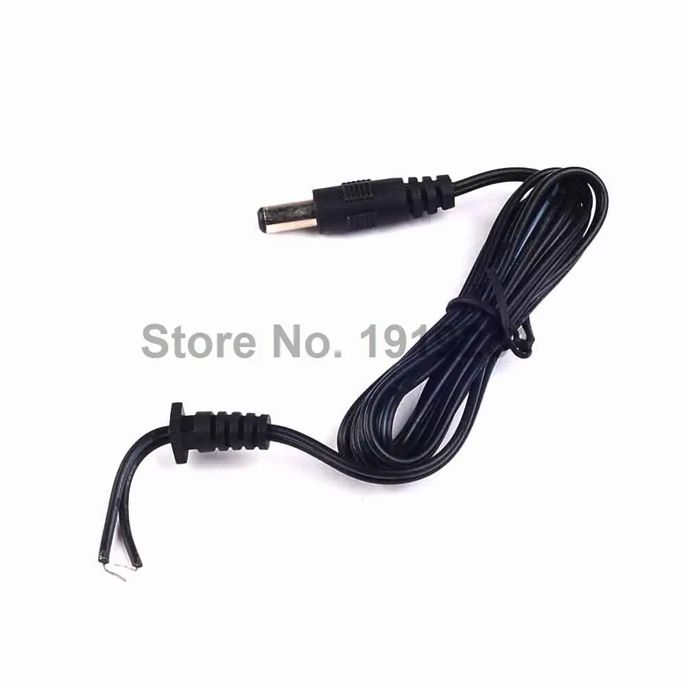 

5PCS DC Power Plug 5.5X2.1mm / 5.5*2.1 Male Single Head Jack with Cord Connector Cable