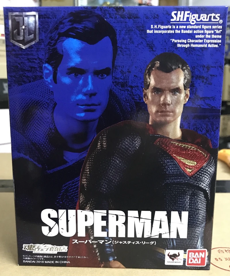 

WSTXBD Original BANDAI Tamashii Nations S.H. Figuarts SHF Superman Justice League Figure Brinquedos Dolls Toys Figurals