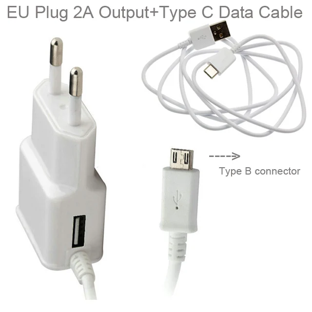 EU US Dual USB 2A Micro Phone Charger Adapter+TYPE C Data Cable For HTC One A9 A9W M9S E9S X9 M8 E8 M9+ M10 Wiko Tommy 2 Plus | Мобильные