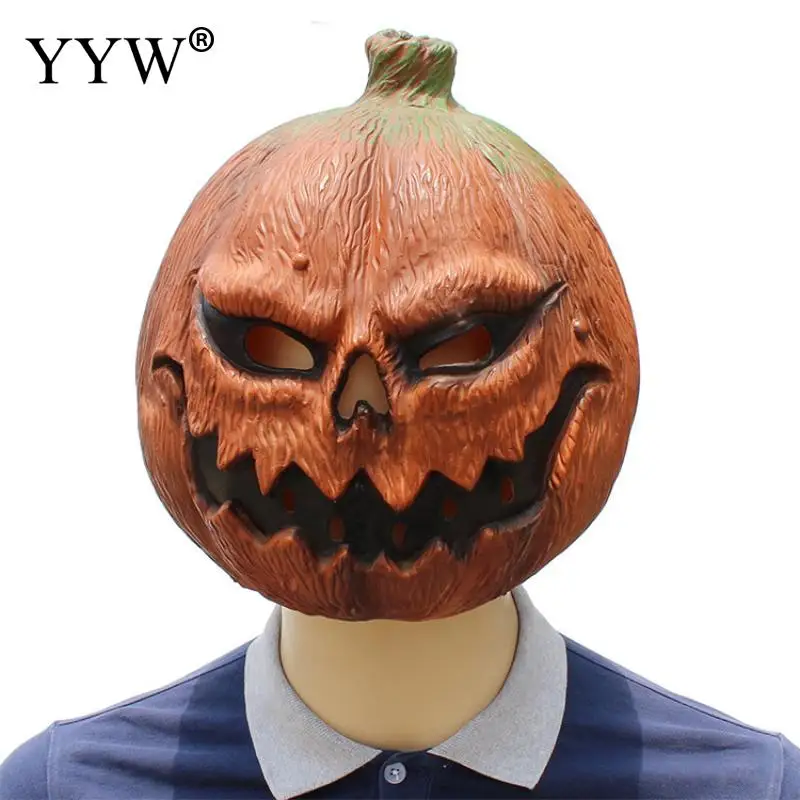 

Halloween Funny Latex Masks Horror Pumpkin Mask Mascara Cosplay Terror Realistic Latex Mask European Style Halloween Props Decor
