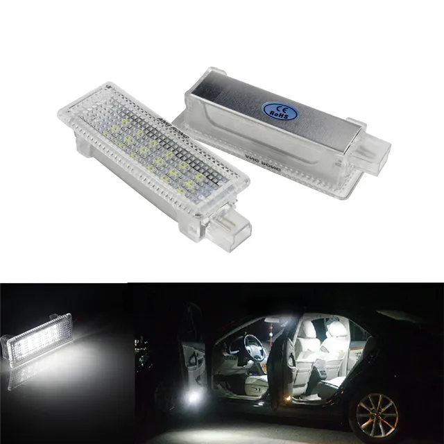 ANGRONG White 18 SMD LED Car Door Trunk  Courtesy Luggage Light Lamp For BMW E60 E61 E63 E64 E81 E87 E90 E91 E85 E89 1