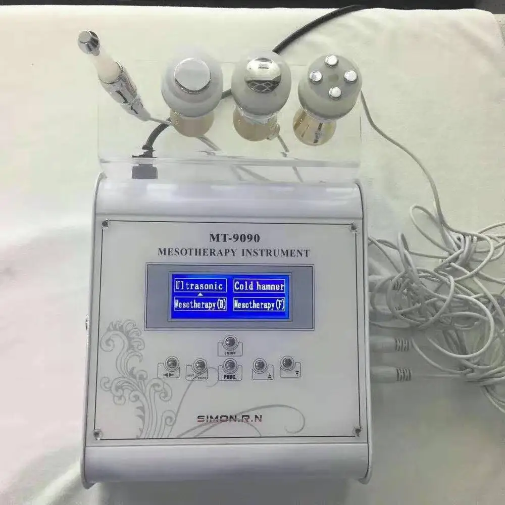 Безыгольная мезотерапия машина для электроэпиляции кожи отбеливающий темный круг для удаления морщин лица спа-уход за кожей оборудование