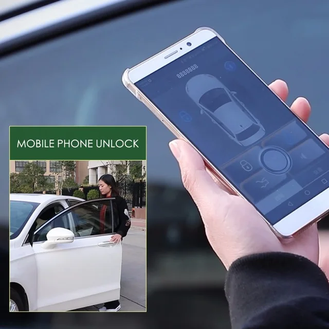 Бесключевой вход Центральный замок/разблокировка авто смартфон нажимной пульт дистанционного управления легко установить Автомобильная сигнализация автоматическое открывание багажника