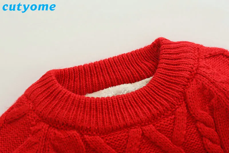 Kids Boys Girls Sweater Autumn Warm Fleece Cardigans Clothing For Children Pullover Toddler Jumper Winter Clothes Girl Sweaters (9)