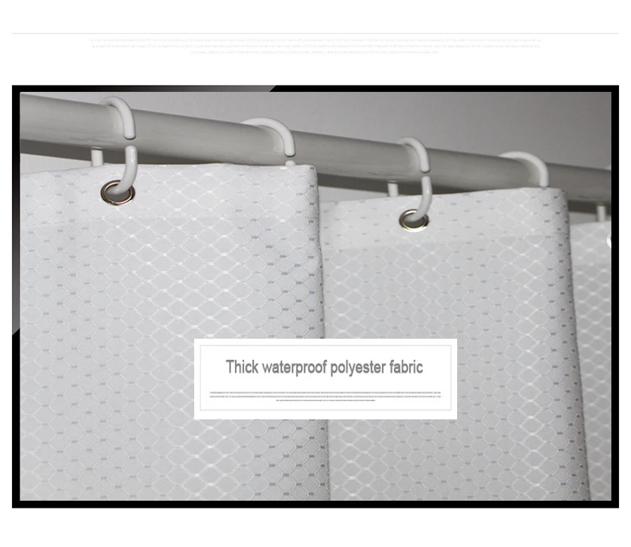 elegant cutrain waterproof bath curtain 8
