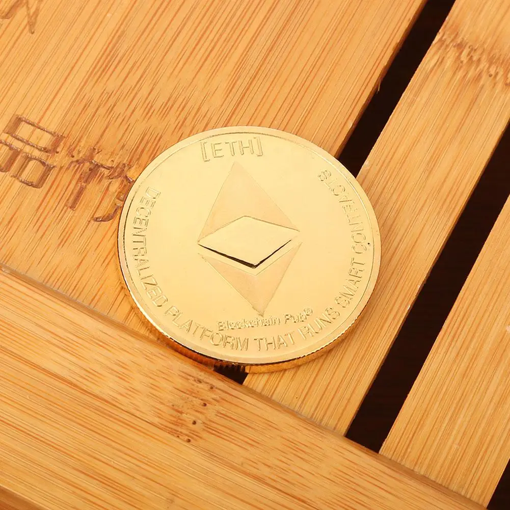 Gold Plated Bitcoin Coin Collectible GiftEmbossed Ether Commemorative Coin Art Collection Physical Gold Commemorative Coins Gold Plated Bitcoin Coin Collectible GiftEmbossed Ether Commemorative Coin Art Collection Physical Gold Commemorative Coins