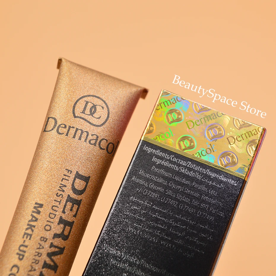 Capa de Maquiagem Dermacol Autêntico Original Corretivo Primer Base Maquiagem Fundação Paleta Contorno Profissional 100% 30g 16 High Quality Beleza e saúde