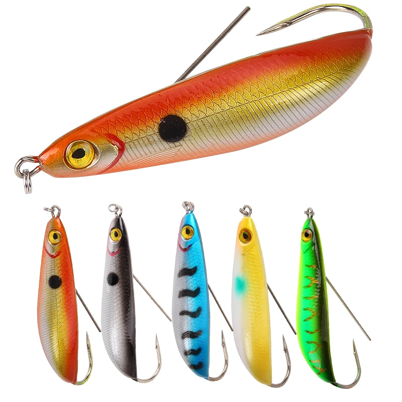 

1Pcs Spoon Rotating Fishing Lure 8.5cm 19.9g Winter ice Minnow Freshwater Weedless Crankbait Snapper lures Fishing tackle
