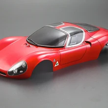RTR body 1/10 весы на дорожном гоночном автомобиле Tipo33 Alfa Romeo Tipo33 Stradale RTR Body Kyosho HPI FS Redcat Trax Losi HSP ACME