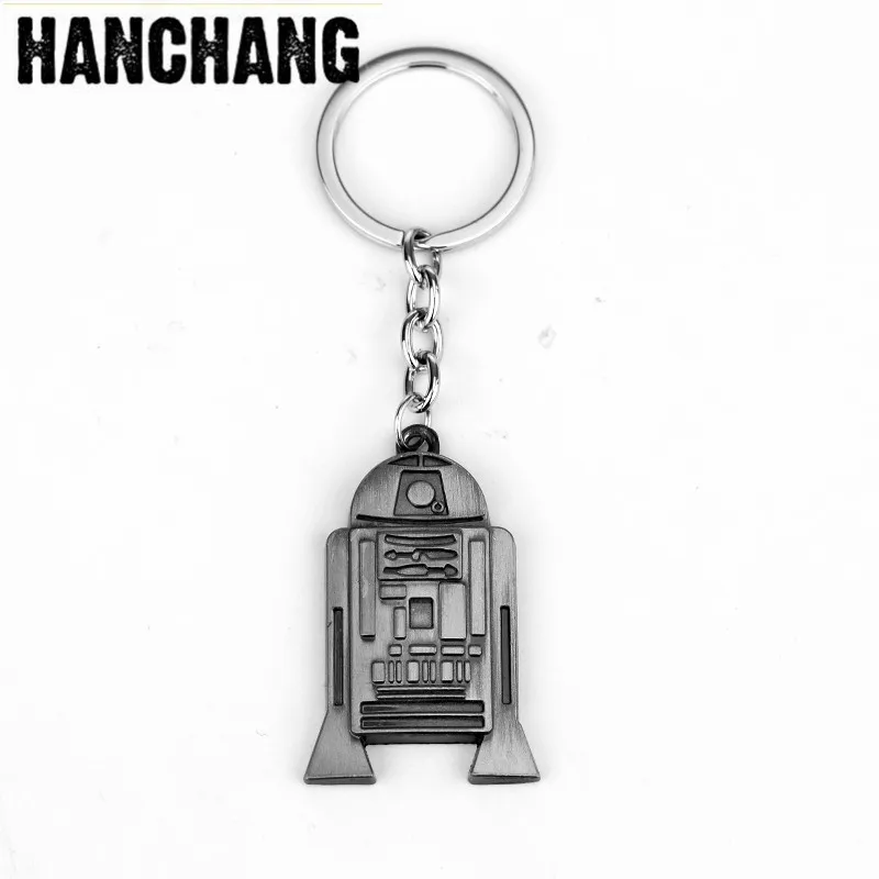 

Star Wars R2-D2 Robot Figure Pendant Key Chain Cartoon Metal Cosplay Keychain Key Holder Women Men Movie Fans Gifts