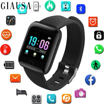 

2019 Man Women Smart watches Waterproof Smart watch Heart Rate Monitor Blood Pressure Functions Sport Watch for ios android +BOX