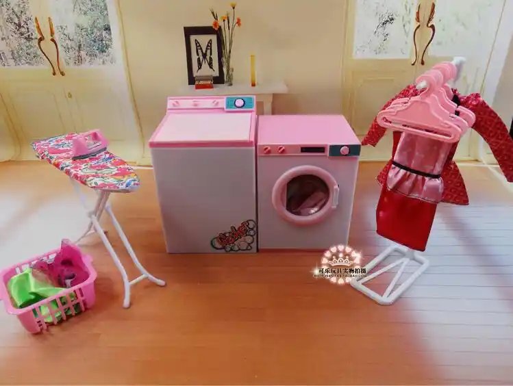 barbie laundry room set
