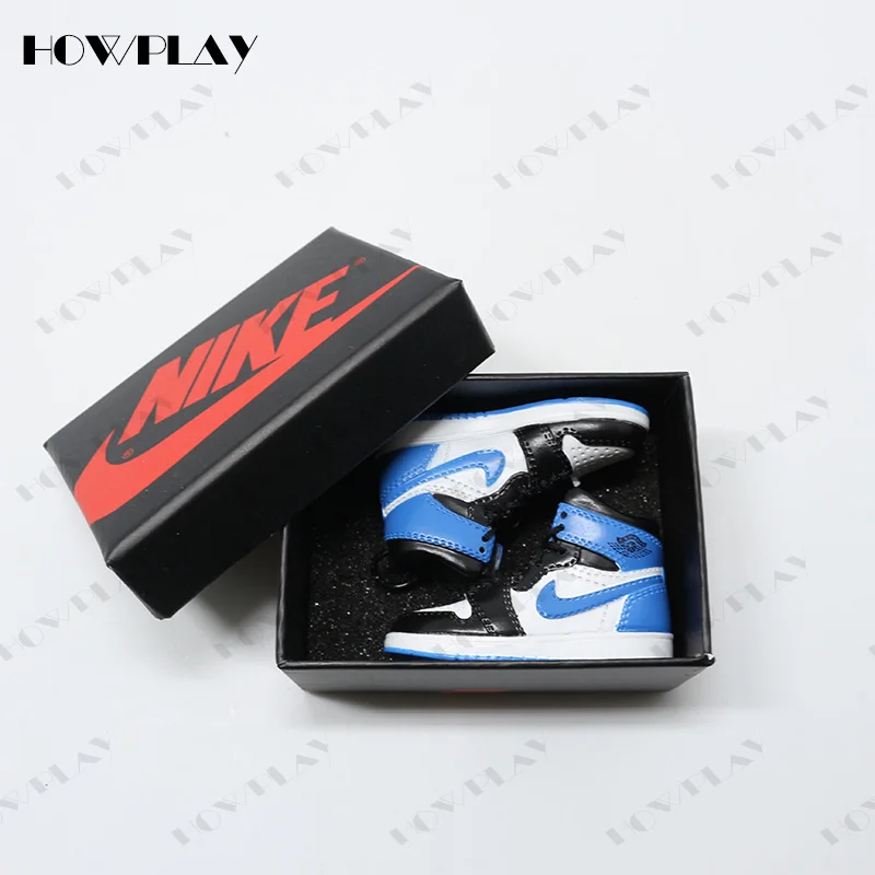 HowPlay 3D Мини кроссовки сумка для ключей амулеты air jordan кольцо на Рюкзак Кулон