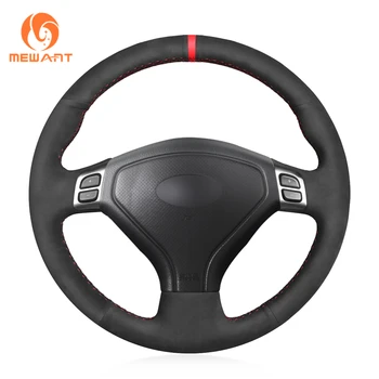 

MEWANT Black Suede Hand Sew Car Steering Wheel Cover for Subaru Forester 2005-2007 Outback 2005 2007 Legacy 2005-2007