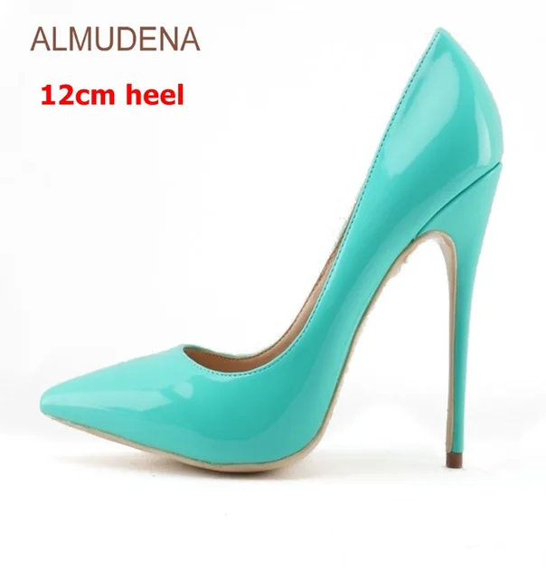 turquoise stiletto heels