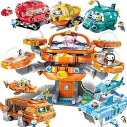 ENLIGHTEN Creator идеи город Les Осьминог Octonauts мультфильм строительные Конструкторы модели наборы для ухода за кожей детские игрушки совместимы