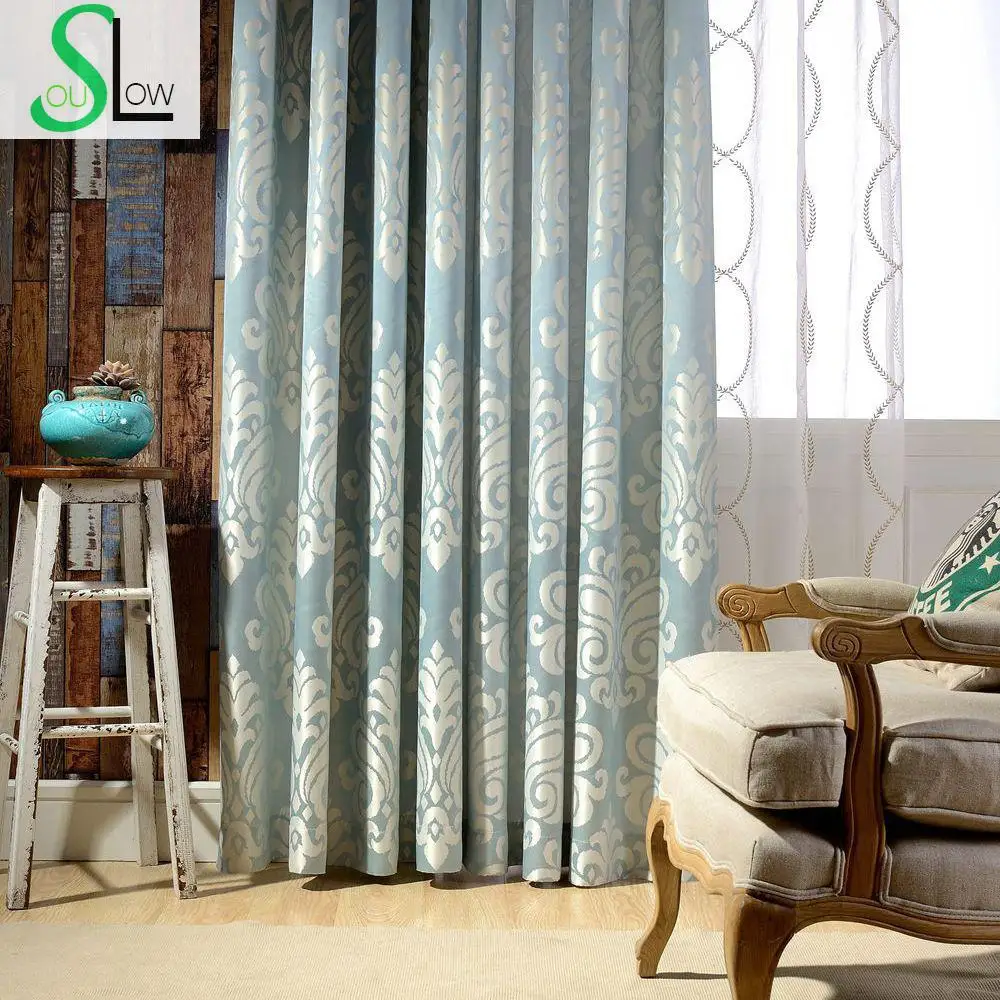 Sicily High grade Precision Jacquard Curtain Fabric Mediterranean Style