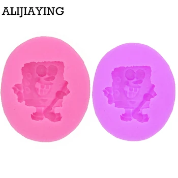 

M0341 Mini Spongebob Handmade Soap Silicone Mold Chocolate Fondant Cake Decorating Tools Baking Kitchen Decoration