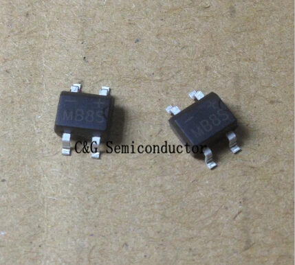 

100PCS MB8S SOP4 SMD bridge rectifier MB8S 0.5A 800V SOP-4