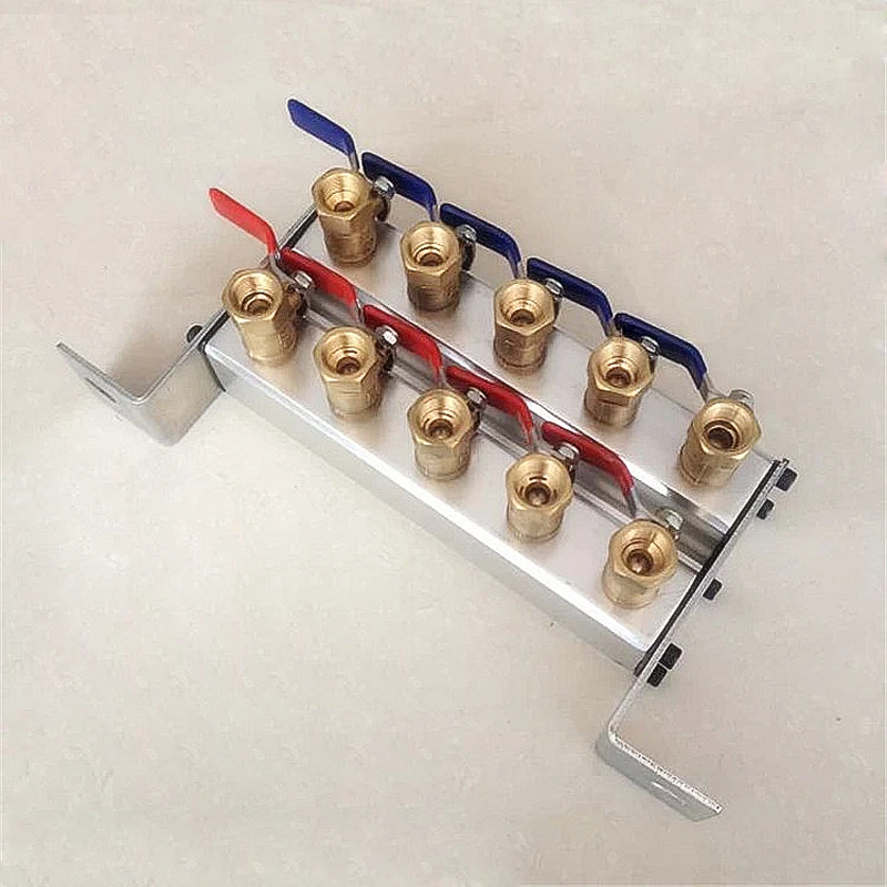 

1pc SDouble row Water Distributor Valve Water Pipe Splitter Control Valve For Injection molding machine