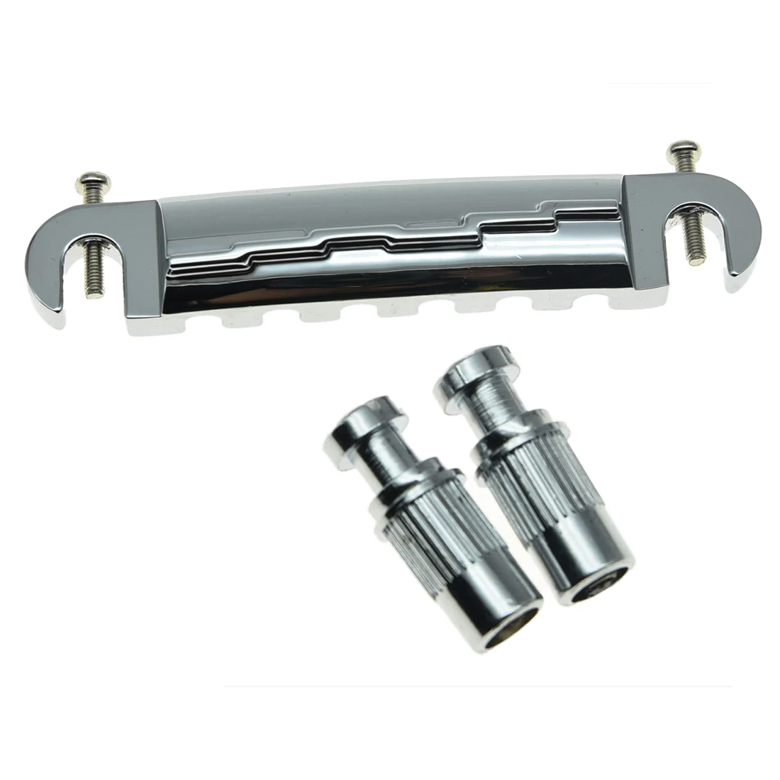 

Silver Electric Guitar Wrap Around Bridge Tailpiece for LP Junior