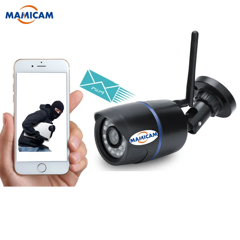 

Wifi IP Camera 1080P Wireless Wired ONVIF P2P CCTV Bullet Outdoor Camera IR Night With SD Card Slot Max 128G