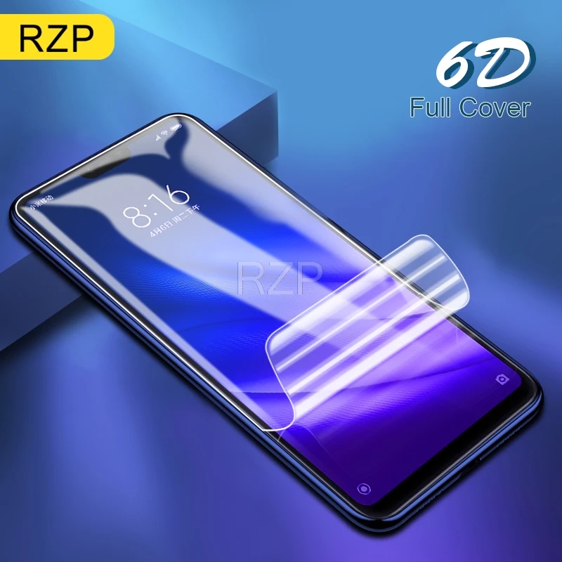 

RZP 6D Full Cover Screen Protector For Xiaomi Mi 8 Mi8 Lite SE Explorer Protective Film For Mi 8 Mi8 Soft PET Film ( Not Glass )