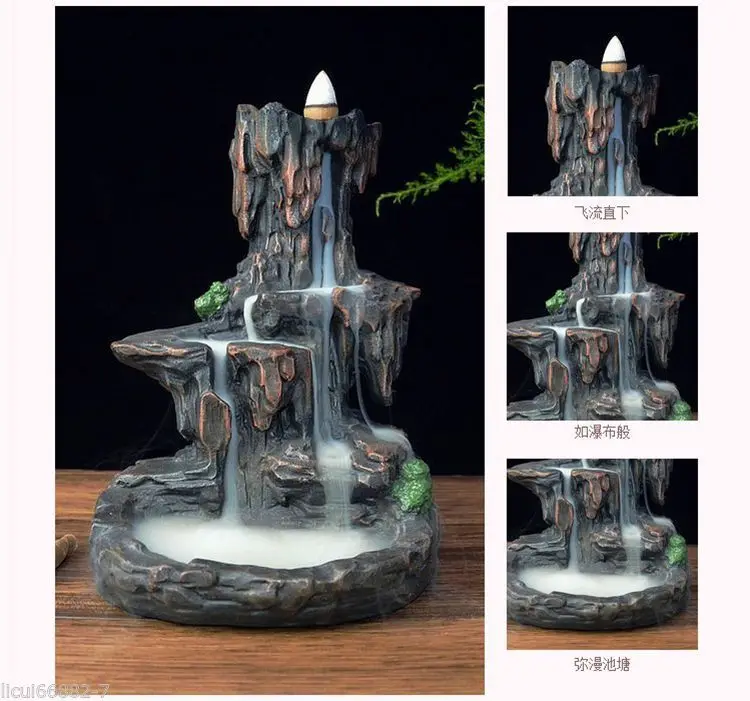 Home Decor Ceramic Mountain Waterfall Smoke Backflow Incense Burner Cones Holder W 7 Cones Incense Burners Thecorner Mx Home Decor Ceramic Mountain Waterfall Smoke Backflow Incense Burner Cones Holder W 7 Cones Incense Burners Thecorner Mx