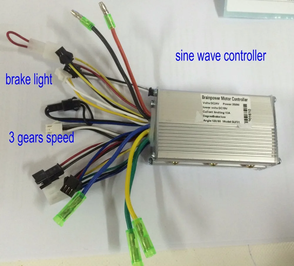 24v36v48v 250w350w 6 mosfet sinewave BLDC motor controller scooter