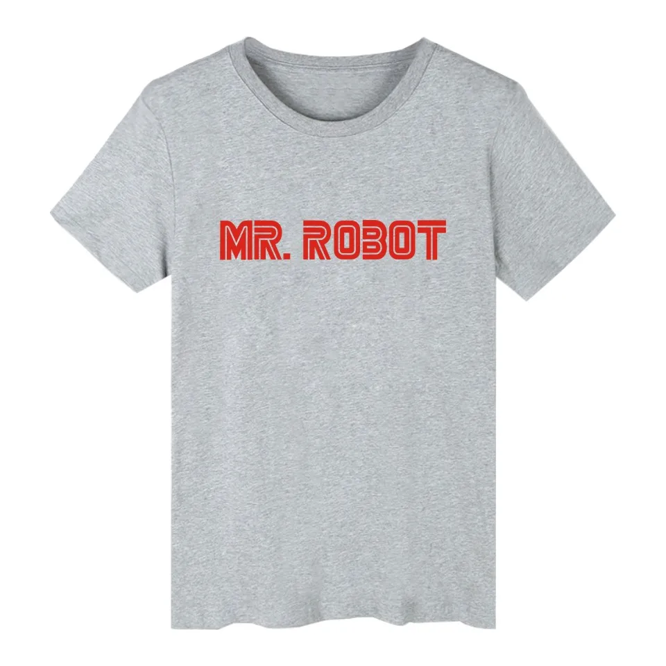 LUCKYFRIDAYF MR футболка с роботом летняя футболка MR Robot футболка с роботом Homme мужская футболка в стиле хип-хоп MR Robot футболка с надписью Fsociety одежда