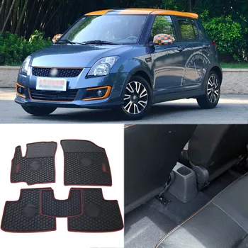 

High Quality Full Set All Weather Heavy Duty Black Rubber Floor Mats For Suzuki Swift