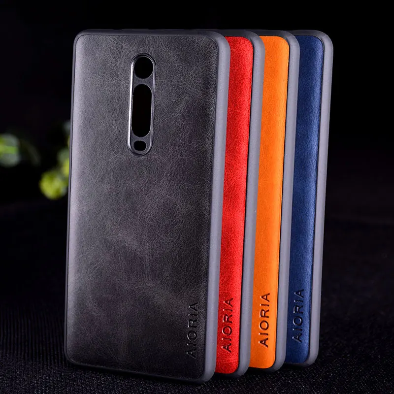 Чехол для xiaomi redmi k20 pro роскошный винтажный кожаный чехол с ТПУ телефона из