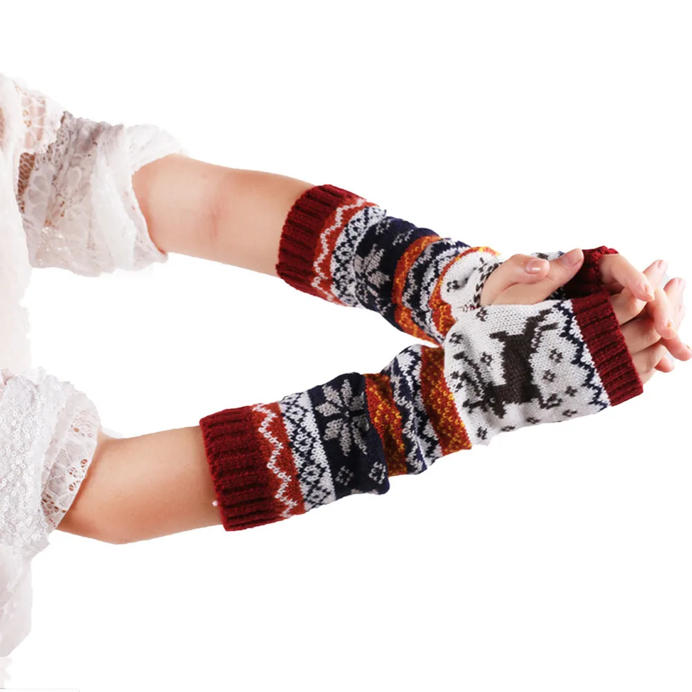 Перчатки без пальцев guantes теплые женские ганты руки теплые зимние перчатки трикотажные женские перчатки и варежки NOVE17