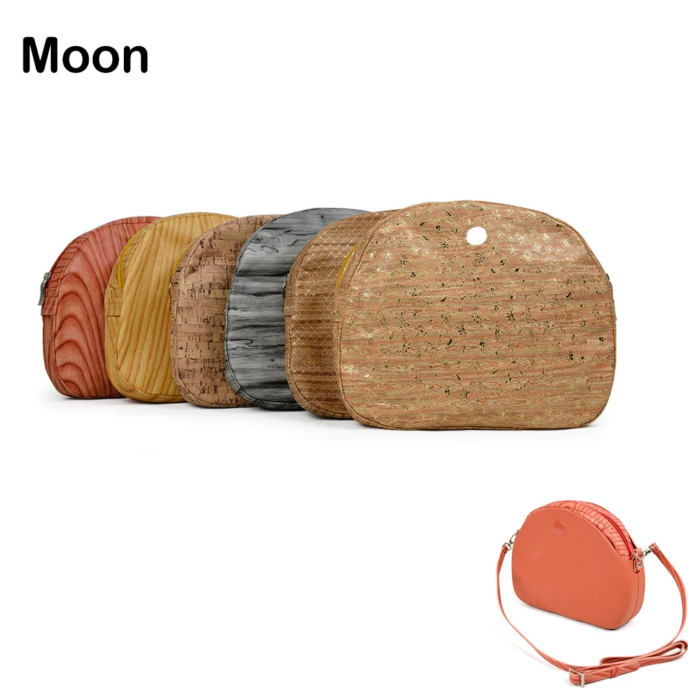 

Wood Grain Waterproof Pu Leather Inner Pocket Lining for Omoon Light Obag Insert Organizer for O Moon Baby O Bag