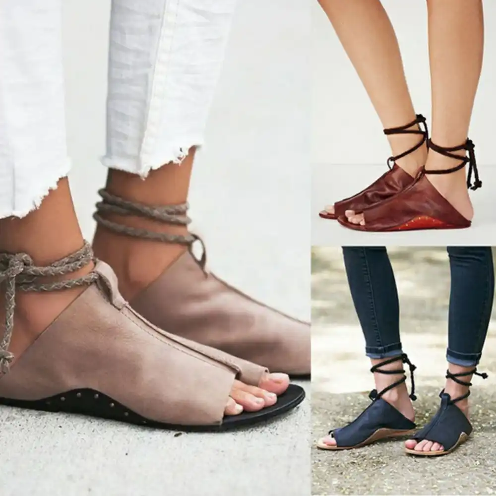 womens sandals tie up