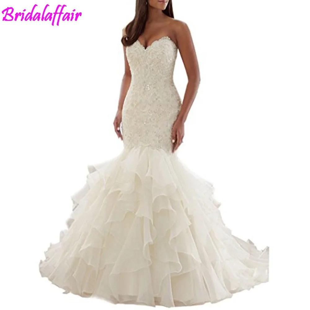 

Bruidsjurken Sweetheart Mermaid wedding dresses Bridal Gown Plus Size Wedding Dresses For Bride vestidos de noiva suknia slubna