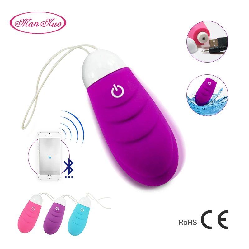 Man Nuo 10 Speed Bullet Vibrator Bluetooth Remote Control Clitoris Stimulator G Spot Massager Vibrating Egg
