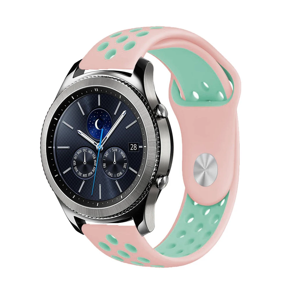 Huawei watch gt band для samsung galaxy watch active gear S3 frontier 46 мм 42 мм S2 classic 20 мм 22 мм ремешок силиконовый браслет