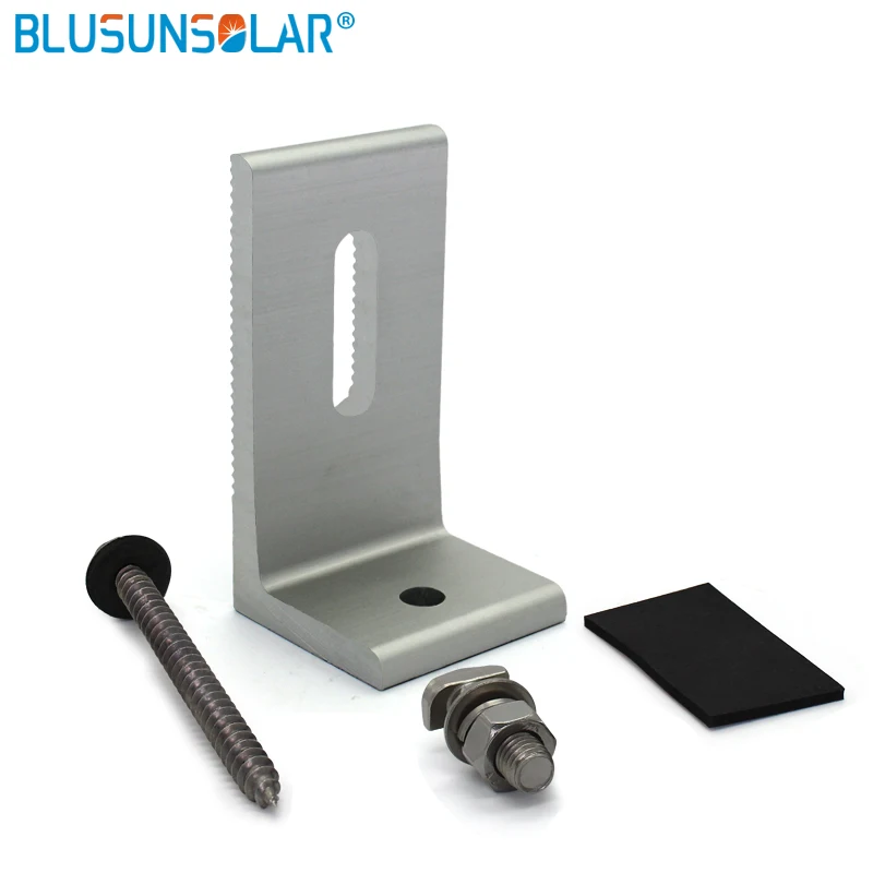 

5 Set High Quality L-type 100% Aluminum Solar Panel Roof Mounting Bracket Solar Stand for Carvan Roof -FL0108