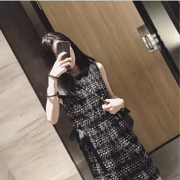 

2018 new street dress fashion retro Hepburn style casual temperament dress