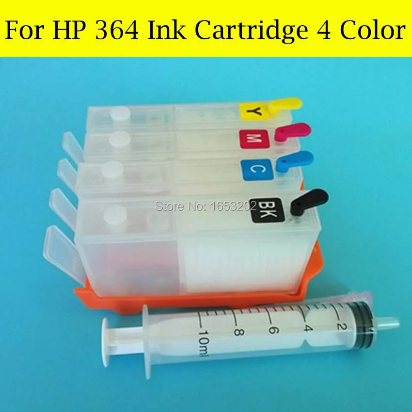 

HOT !! Ink Cartridges For HP 3520 3522 3524 4620 4622 5510 5514 5515 Printer With For HP 364 Auto Reset Chip