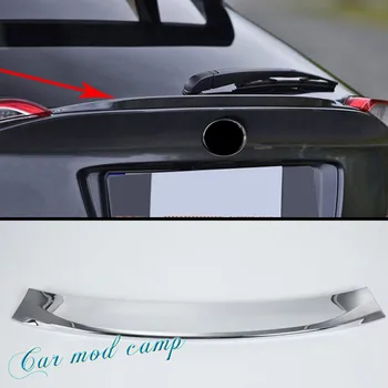 

For Toyota C-HR 2016 2017 2018 ABS Plastic Rear Trunk Spoiler Wing Molding Cover Trim 1pcs Car Styling Accessories!